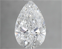 Diamante Natural 0.82 quilates, De pera , Color E, claridad SI2 y certificado GIA