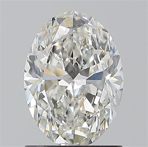 Picture of Natural Diamond 1.20 Carats, Oval with  Cut, H Color, VS1 Clarity and Certified by GIA