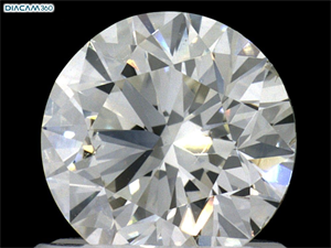 Picture of Natural Diamond 1.01 Carats, Round with Very Good Cut, K Color, SI1 Clarity and Certified by GIA