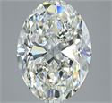 Natural Diamond 1.51 Carats, Oval with  Cut, J Color, VVS1 Clarity and Certified by GIA