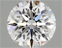 Natural Diamond 0.42 Carats, Round with Excellent Cut, D Color, VVS2 Clarity and Certified by GIA