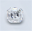 Diamante Natural 0.93 quilates, Asscher , Color E, claridad SI1 y certificado GIA