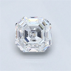 Foto Diamante Natural 0.93 quilates, Asscher , Color E, claridad SI1 y certificado GIA de