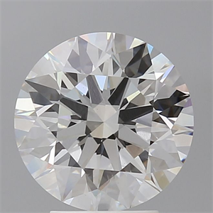 Picture of Lab Grown Diamond 3.60 Carats, Round with Ideal Cut, E Color, VVS2 Clarity and Certified by IGI