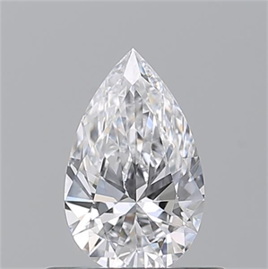 Picture of Natural Diamond 0.50 Carats, Pear with  Cut, D Color, VS2 Clarity and Certified by GIA