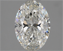 Natural Diamond 1.20 Carats, Oval with  Cut, H Color, VVS1 Clarity and Certified by GIA