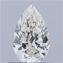 Natural Diamond 0.52 Carats, Pear with  Cut, H Color, VVS2 Clarity and Certified by IGI
