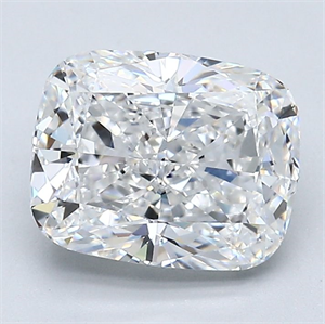 Foto Diamante Natural 2.51 quilates, Del cojín , Color E, claridad VVS2 y certificado GIA de