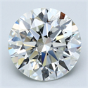 Natural Diamond 4.59 Carats, Round with Excellent Cut, J Color, VS1 Clarity and Certified by GIA