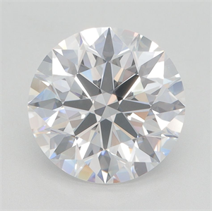 Picture of Lab Grown Diamond 3.06 Carats, Round with Excellent Cut, D Color, VVS1 Clarity and Certified by GIA