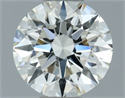Natural Diamond 0.60 Carats, Round with Excellent Cut, I Color, VVS2 Clarity and Certified by IGI