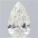 Natural Diamond 0.53 Carats, Pear with  Cut, G Color, SI2 Clarity and Certified by IGI