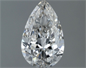 Natural Diamond 0.73 Carats, Pear with  Cut, I Color, VVS1 Clarity and Certified by GIA