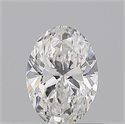 Natural Diamond 0.50 Carats, Oval with  Cut, F Color, VVS2 Clarity and Certified by GIA