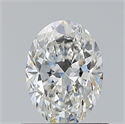 Natural Diamond 0.70 Carats, Oval with  Cut, F Color, VS1 Clarity and Certified by GIA