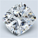 Diamante Natural 5.01 quilates, Del cojín , Color D, claridad VS2 y certificado GIA