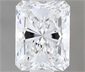 Natural Diamond 0.50 Carats, Radiant with  Cut, D Color, SI1 Clarity and Certified by GIA
