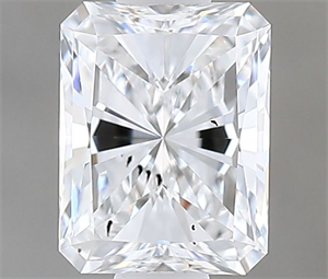 Picture of Natural Diamond 0.50 Carats, Radiant with  Cut, D Color, SI1 Clarity and Certified by GIA