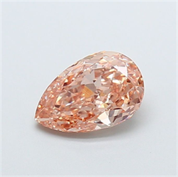 Picture of Lab Grown Diamond 1.65 Carats, Pear with  Cut, Fancy Intense Pink Color, VS1 Clarity and Certified by IGI