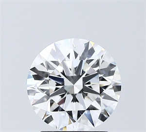 Picture of Lab Grown Diamond 2.04 Carats, Round with Ideal Cut, D Color, VVS2 Clarity and Certified by IGI
