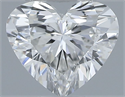 Natural Diamond 0.35 Carats, Heart with  Cut, G Color, VVS1 Clarity and Certified by GIA