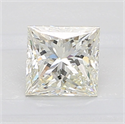 Natural Diamond 1.08 Carats, Princess with  Cut, K Color, VS2 Clarity and Certified by GIA