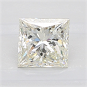 Natural Diamond 1.08 Carats, Princess with  Cut, K Color, VS2 Clarity and Certified by GIA