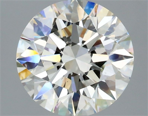 Picture of Natural Diamond 2.01 Carats, Round with Excellent Cut, J Color, SI1 Clarity and Certified by GIA