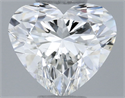 Natural Diamond 0.52 Carats, Heart with  Cut, H Color, SI2 Clarity and Certified by GIA