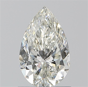 Picture of Natural Diamond 1.00 Carats, Pear with  Cut, H Color, SI2 Clarity and Certified by GIA