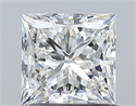 Diamante Natural 1.04 quilates, Princesa , Color F, claridad VS1 y certificado GIA