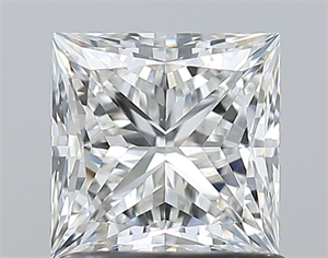 Foto Diamante Natural 1.04 quilates, Princesa , Color F, claridad VS1 y certificado GIA de