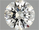 Natural Diamond 0.50 Carats, Round with Excellent Cut, J Color, VVS1 Clarity and Certified by GIA