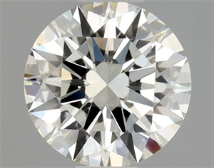 Picture of Natural Diamond 0.50 Carats, Round with Excellent Cut, J Color, VVS1 Clarity and Certified by GIA