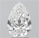Natural Diamond 2.01 Carats, Pear with  Cut, D Color, VVS1 Clarity and Certified by GIA