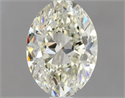 Natural Diamond 1.30 Carats, Oval with  Cut, L Color, SI2 Clarity and Certified by GIA