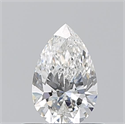 Natural Diamond 0.50 Carats, Pear with  Cut, F Color, VVS1 Clarity and Certified by GIA