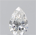 Natural Diamond 0.50 Carats, Pear with  Cut, F Color, VVS1 Clarity and Certified by GIA