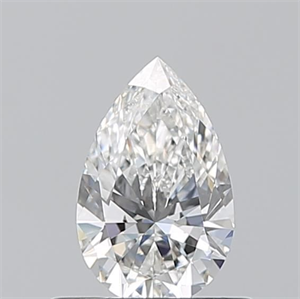 Picture of Natural Diamond 0.50 Carats, Pear with  Cut, F Color, VVS1 Clarity and Certified by GIA