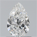 Natural Diamond 0.70 Carats, Pear with  Cut, E Color, VS2 Clarity and Certified by GIA