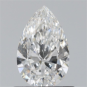 Picture of Natural Diamond 0.70 Carats, Pear with  Cut, E Color, VS2 Clarity and Certified by GIA