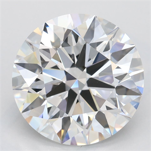 Picture of Lab Grown Diamond 3.49 Carats, Round with Excellent Cut, D Color, VVS1 Clarity and Certified by GIA