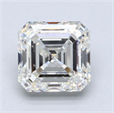 Diamante Natural 1.91 quilates, Asscher , Color H, claridad VS1 y certificado GIA