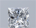 Natural Diamond 0.50 Carats, Princess with  Cut, E Color, VS1 Clarity and Certified by GIA