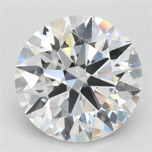 Picture of Lab Grown Diamond 3.63 Carats, Round with Ideal Cut, D Color, VVS1 Clarity and Certified by IGI