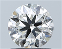 Natural Diamond 0.90 Carats, Round with Very Good Cut, I Color, VVS2 Clarity and Certified by GIA