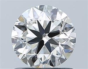 Picture of Natural Diamond 0.90 Carats, Round with Very Good Cut, I Color, VVS2 Clarity and Certified by GIA