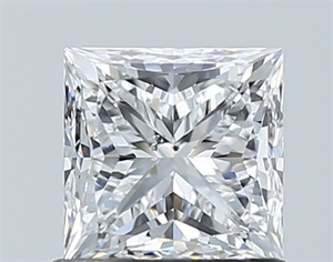 Picture of Natural Diamond 1.01 Carats, Princess with  Cut, D Color, SI2 Clarity and Certified by GIA