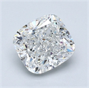 Natural Diamond 1.30 Carats, Cushion with  Cut, F Color, VS2 Clarity and Certified by GIA