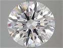 Lab Grown Diamond 4.05 Carats, Round with Ideal Cut, E Color, VVS2 Clarity and Certified by IGI